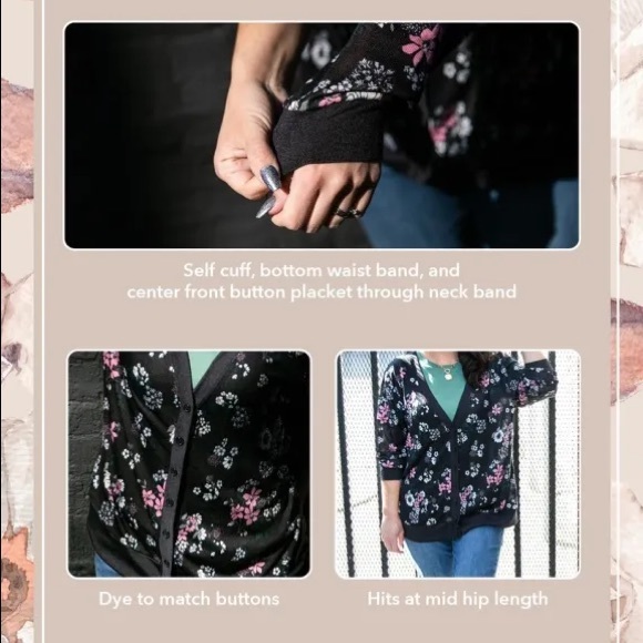 BNWT LuLaRoe size Small Cheryl Cardigan - Picture 8 of 8